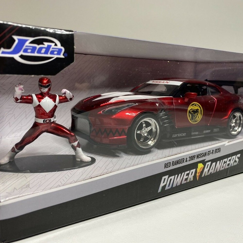 Jada Red Power Rangers 2009 Nissan GTR 1/24 NEW IN BOX